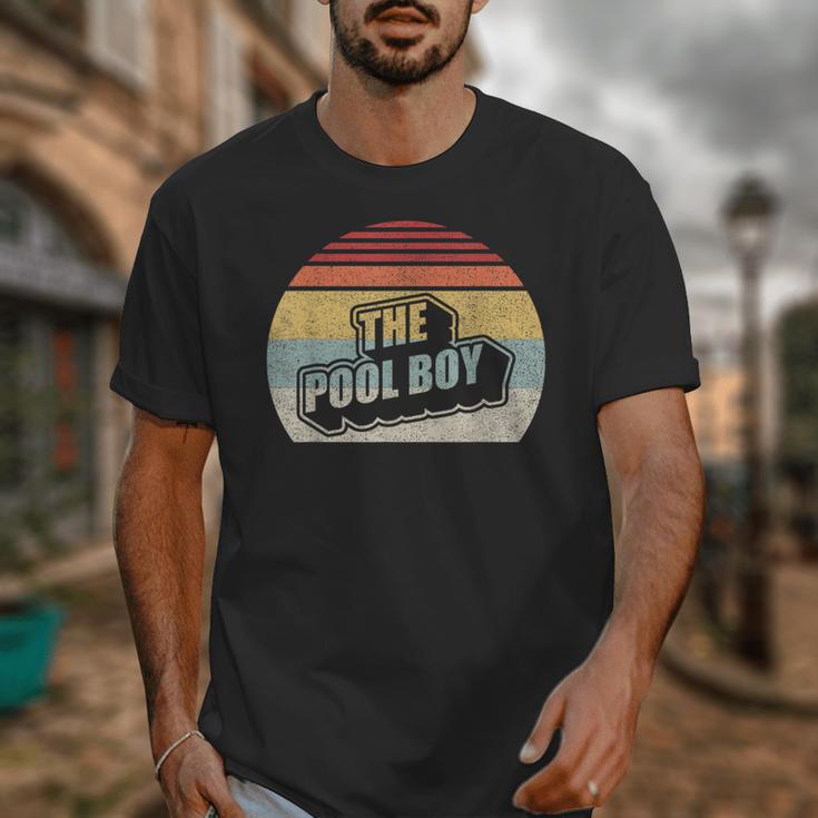 Vintage Retro The Pool Boy Unisex T-Shirt, funny design