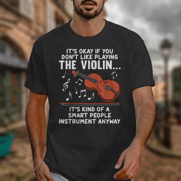 Violin Player Costume For Men Women Violin Teacher Violinist Unisex T-Shirt, funny design