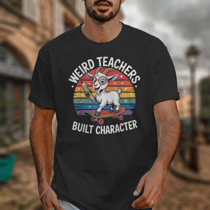 Weird Teachers Build Character Teacher Unisex T-Shirt, funny design Weird Teachers Build Character Teacher Unisex T-Shirt, funny design
