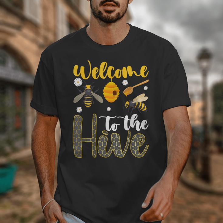 Welcome To The Hive Bee Teacher Back To School Unisex T-Shirt, funny design Welcome To The Hive Bee Teacher Back To School Unisex T-Shirt, funny design