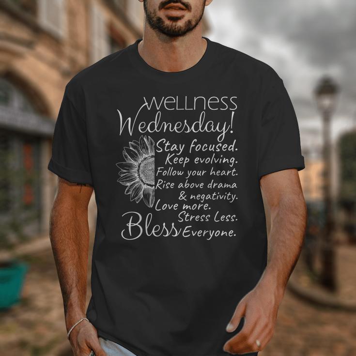Wellness Wednesday Nurse Counselor Teacher Quotes Unisex T-Shirt, funny design
