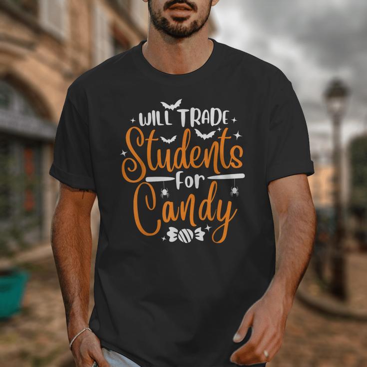 Will Trade Students For Candy Halloween Costume Teacher Unisex T-Shirt, funny design Will Trade Students For Candy Halloween Costume Teacher Unisex T-Shirt, funny design