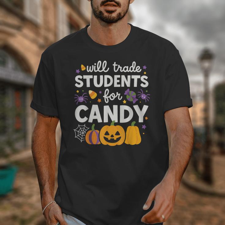 Will Trade Students For Candy Teacher Cute Halloween Unisex T-Shirt, funny design Will Trade Students For Candy Teacher Cute Halloween Unisex T-Shirt, funny design