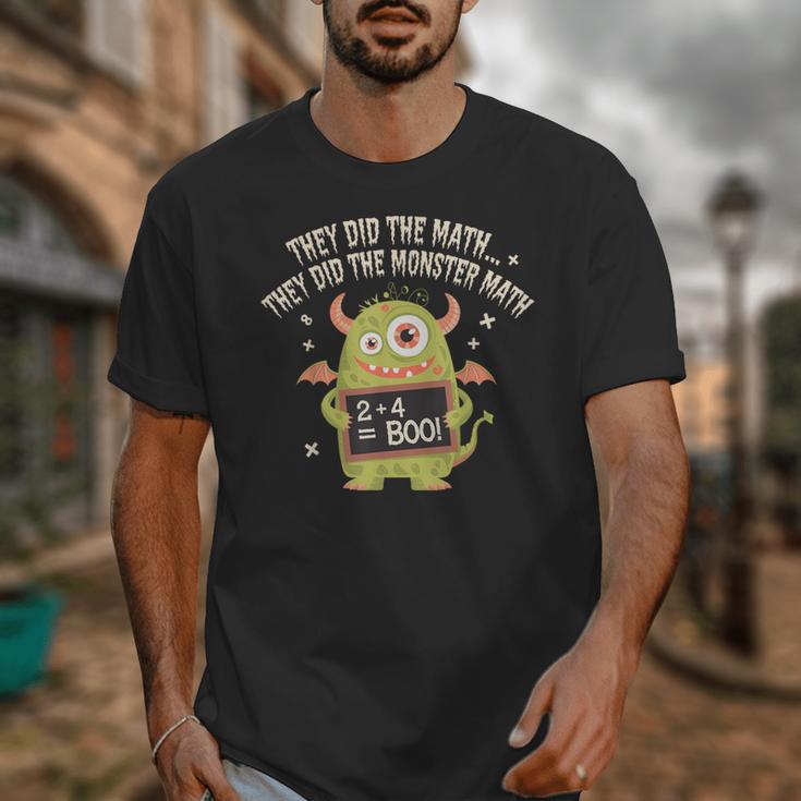 They Did The Math They Did The Monster Math Teacher Student Unisex T-Shirt, funny design They Did The Math They Did The Monster Math Teacher Student Unisex T-Shirt, funny design