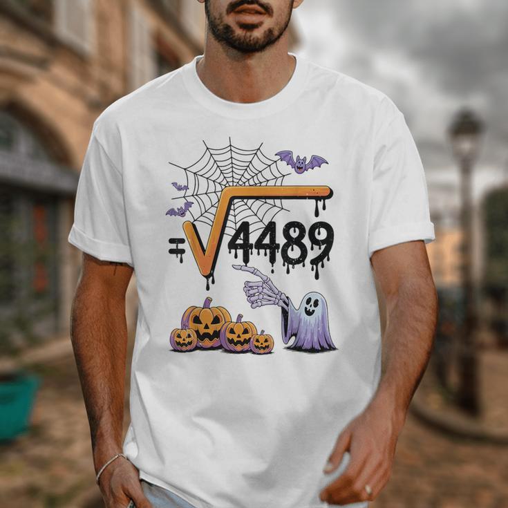 4489 Square Root 67 Math Teacher Halloween Costume Professor Unisex T-Shirt, funny design 4489 Square Root 67 Math Teacher Halloween Costume Professor Unisex T-Shirt, funny design