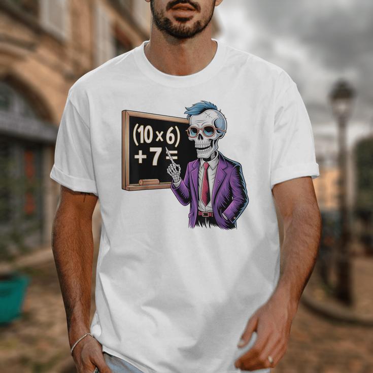 67 Math Teacher Meme Brainrot Six Seven Halloween Equation Unisex T-Shirt, funny design