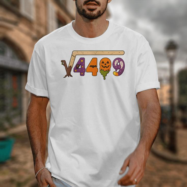 67 Meme Math Teacher 6 7 Halloween Square Root 4489 Unisex T-Shirt, funny design