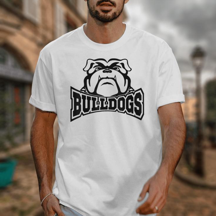 Bulldogs Teacher Student School Sports Fan Team Spirit Unisex T-Shirt, funny design
