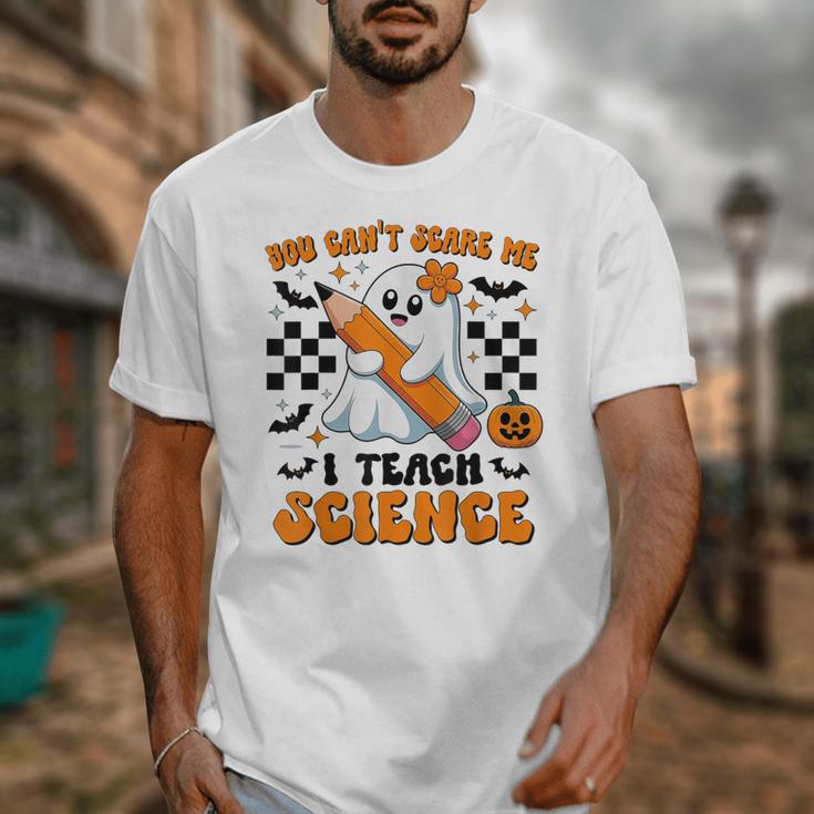You Can't Scare Me I Teach Science Retro Teacher Halloween Unisex T-Shirt, Science Teacher Gifts, funny design You Can't Scare Me I Teach Science Retro Teacher Halloween Unisex T-Shirt, Science Teacher Gifts, funny design