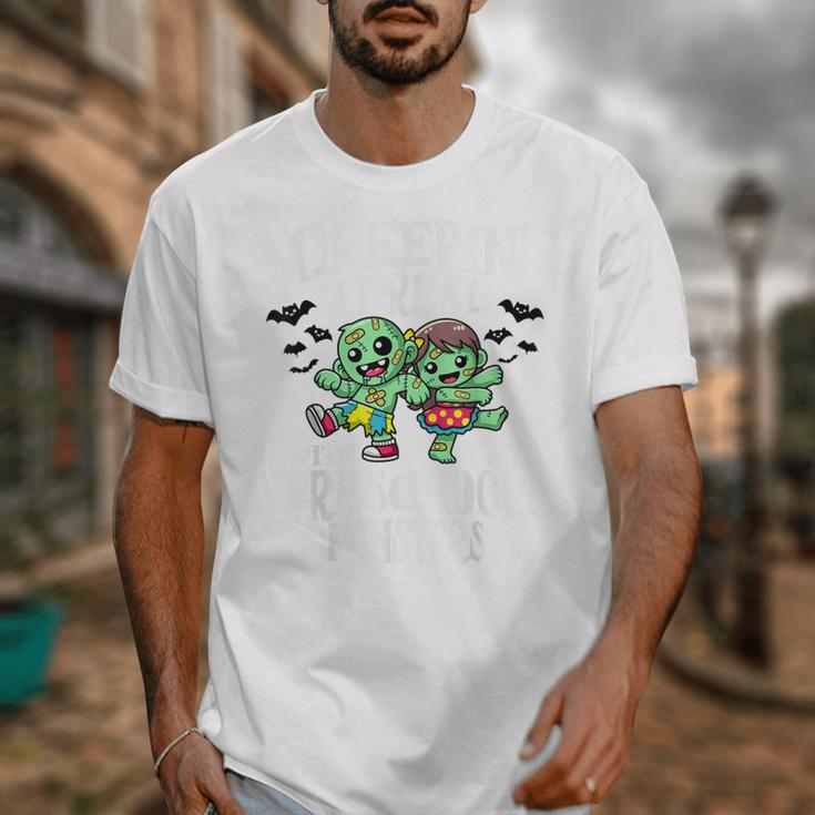 Creepin It Real Monster School Preschool Teacher Halloween Unisex T-Shirt, funny design