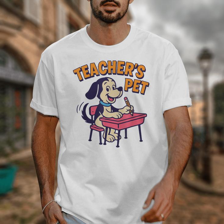 Cute Elementary School Student Dog Teacher's Pet Unisex T-Shirt, funny design