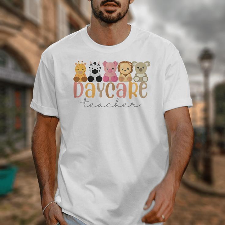 Daycare Teacher Animals Daycare Provider Back To School Unisex T-Shirt, funny design