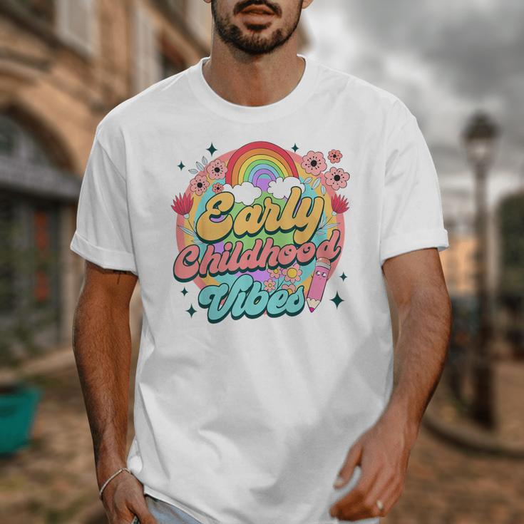 Daycare Teacher Daycare Provider Early Childhood Vibes Unisex T-Shirt, funny design Daycare Teacher Daycare Provider Early Childhood Vibes Unisex T-Shirt, funny design