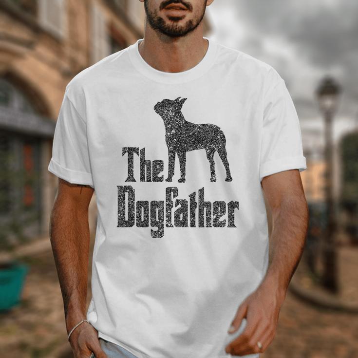 The Dogfather Boston Terrier Dog Funny Dog Gift T-Shirt For Men Women Girls Kids Unisex T-Shirt, funny design