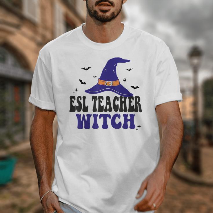 ESL Teacher Witch Halloween Matching Group Costume Unisex T-Shirt, Esl Teacher Gifts, funny design