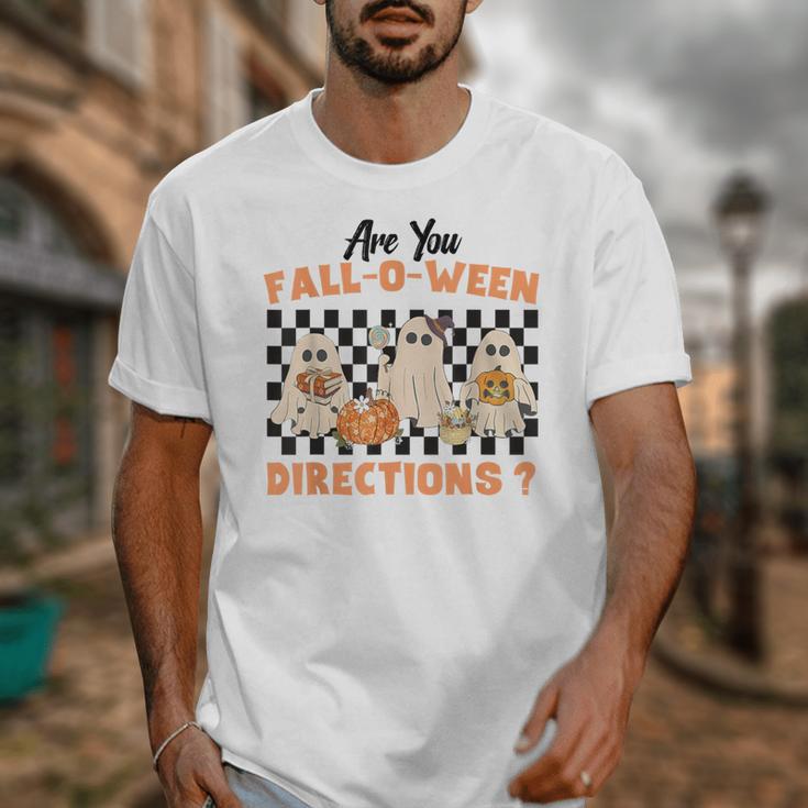 Are You Fall-O-Ween Directions Halloween Ghost Fall Teacher Unisex T-Shirt, funny design Are You Fall-O-Ween Directions Halloween Ghost Fall Teacher Unisex T-Shirt, funny design