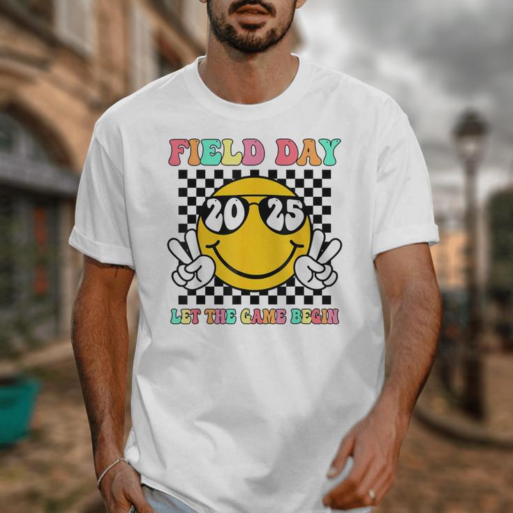 Field Day 2025 Let The Games Begin Yellow Team Teachers Kids Unisex T-Shirt, funny design Field Day 2025 Let The Games Begin Yellow Team Teachers Kids Unisex T-Shirt, funny design