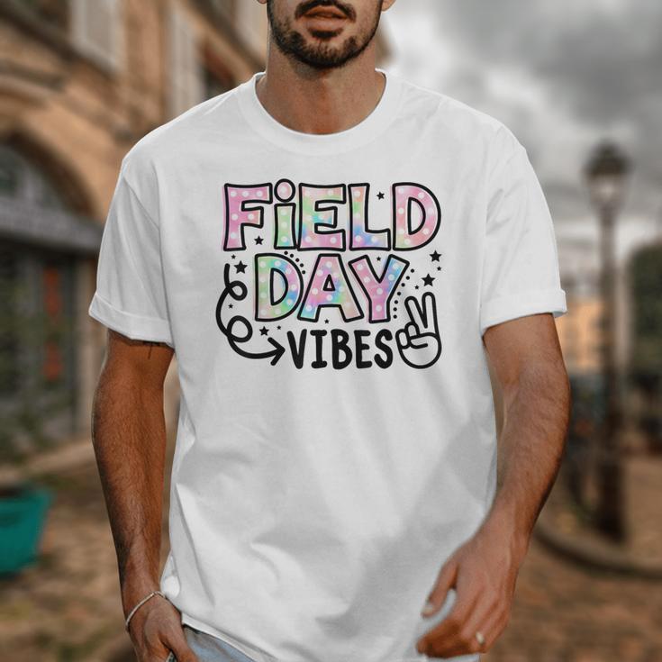 Field Day Vibes For Teacher Kids Happy Field Day 2025 Unisex T-Shirt, funny design Field Day Vibes For Teacher Kids Happy Field Day 2025 Unisex T-Shirt, funny design