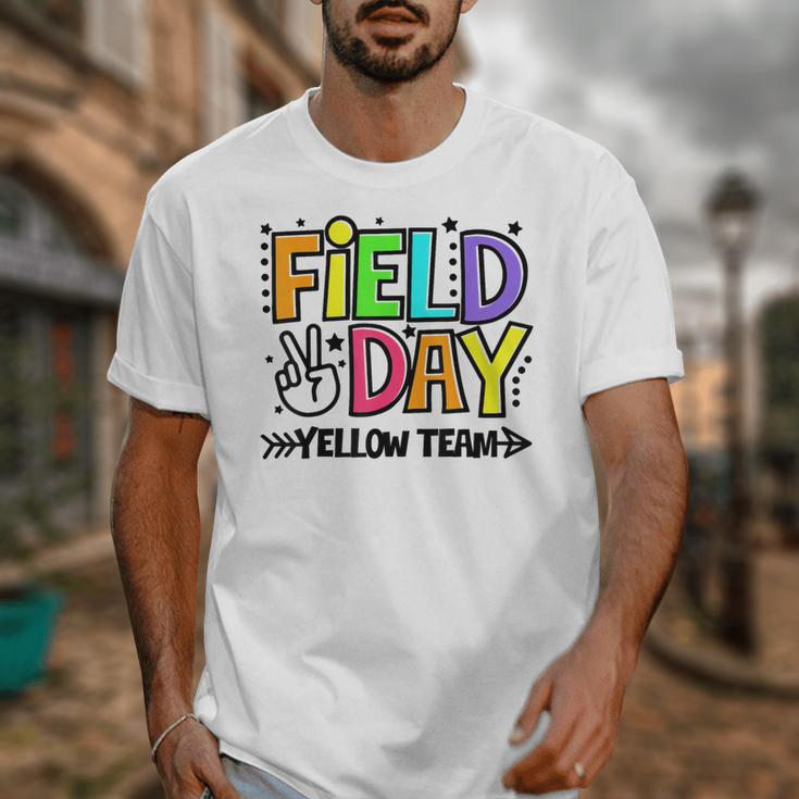 Field Day Yellow Team For Teacher Kids Field Day Games Unisex T-Shirt, funny design