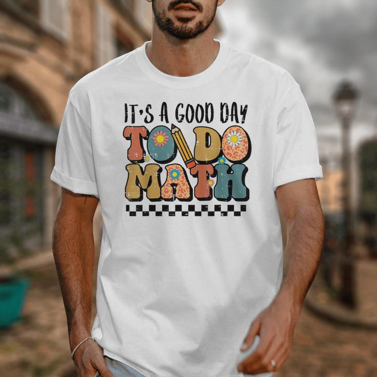 Good Day To Do Math Teacher Vintage Groovy Nerd Women Men Unisex T-Shirt, Groovy Teacher Gifts, funny design Good Day To Do Math Teacher Vintage Groovy Nerd Women Men Unisex T-Shirt, Groovy Teacher Gifts, funny design