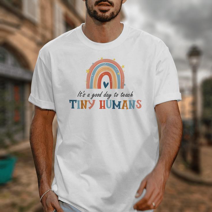 Good Day To Teach Tiny Humans Rainbow Teacher Unisex T-Shirt, funny design Good Day To Teach Tiny Humans Rainbow Teacher Unisex T-Shirt, funny design