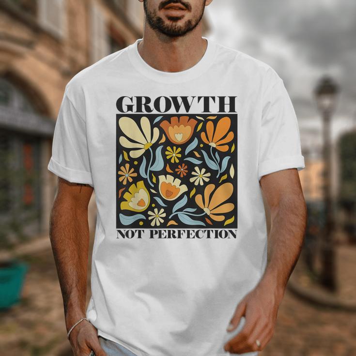 Growth Not Perfection Abstract Florals SPED Teacher Unisex T-Shirt, funny design Growth Not Perfection Abstract Florals SPED Teacher Unisex T-Shirt, funny design