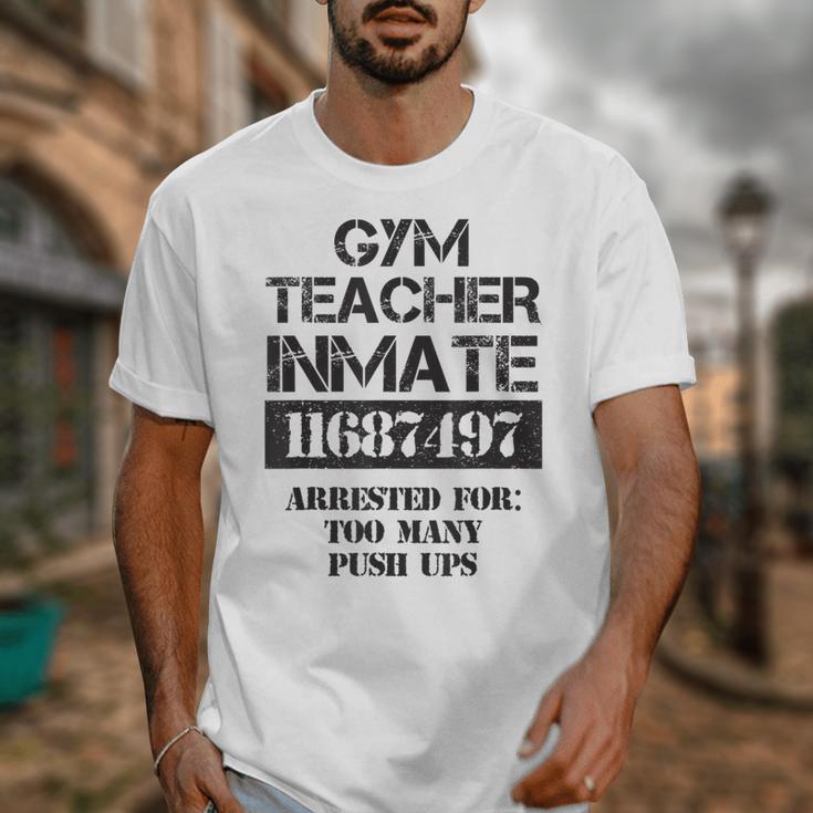 Halloween Gym Teacher Prisoner Costume Unisex T-Shirt, funny design