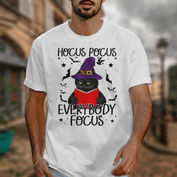 Hocus Pocus Everybody Focus Halloween Teacher For Men Women Unisex T-Shirt, funny design