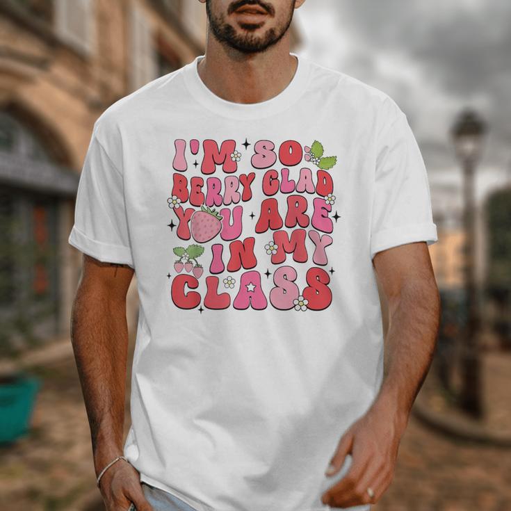 I'm So Berry Glad You Are Strawberry Elementary Teacher Unisex T-Shirt, funny design I'm So Berry Glad You Are Strawberry Elementary Teacher Unisex T-Shirt, funny design