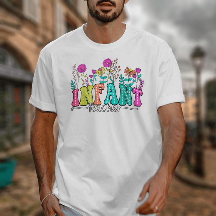 Infant Teacher Floral First Day Back To School Teaching Unisex T-Shirt, funny design Infant Teacher Floral First Day Back To School Teaching Unisex T-Shirt, funny design