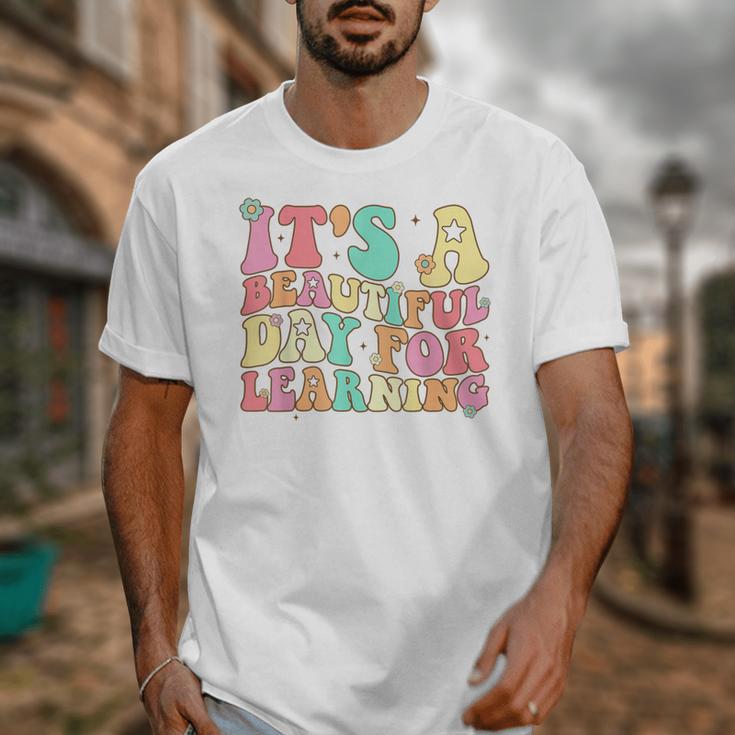 It's Beautiful Day For Learning Retro Teacher Students Women Unisex T-Shirt, funny design It's Beautiful Day For Learning Retro Teacher Students Women Unisex T-Shirt, funny design