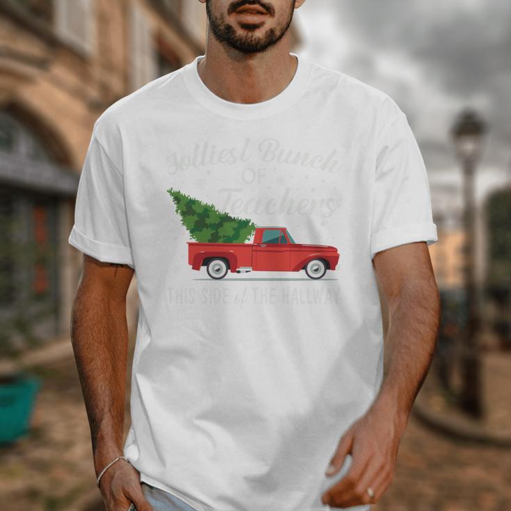 Jolliest Bunch Of Teachers This Side Of The Hallway Unisex T-Shirt, funny design Jolliest Bunch Of Teachers This Side Of The Hallway Unisex T-Shirt, funny design