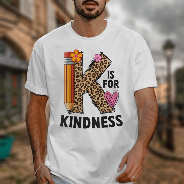 K Is For Kindness Unity Day Teacher Kids Unisex T-Shirt, funny design
