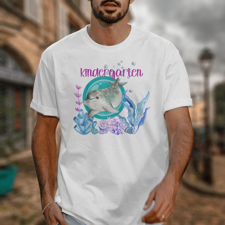 Kindergarten Teacher Dolphin Ocean Life Teaching Team Spirit Unisex T-Shirt, funny design