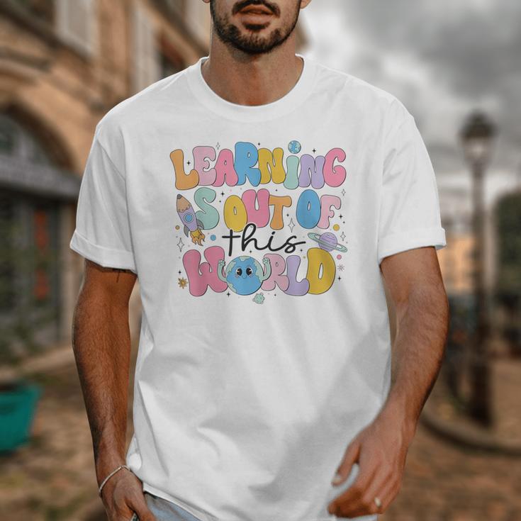 Learning Is Out Of This World Solar System Science Teacher Unisex T-Shirt, Science Teacher Gifts, funny design Learning Is Out Of This World Solar System Science Teacher Unisex T-Shirt, Science Teacher Gifts, funny design