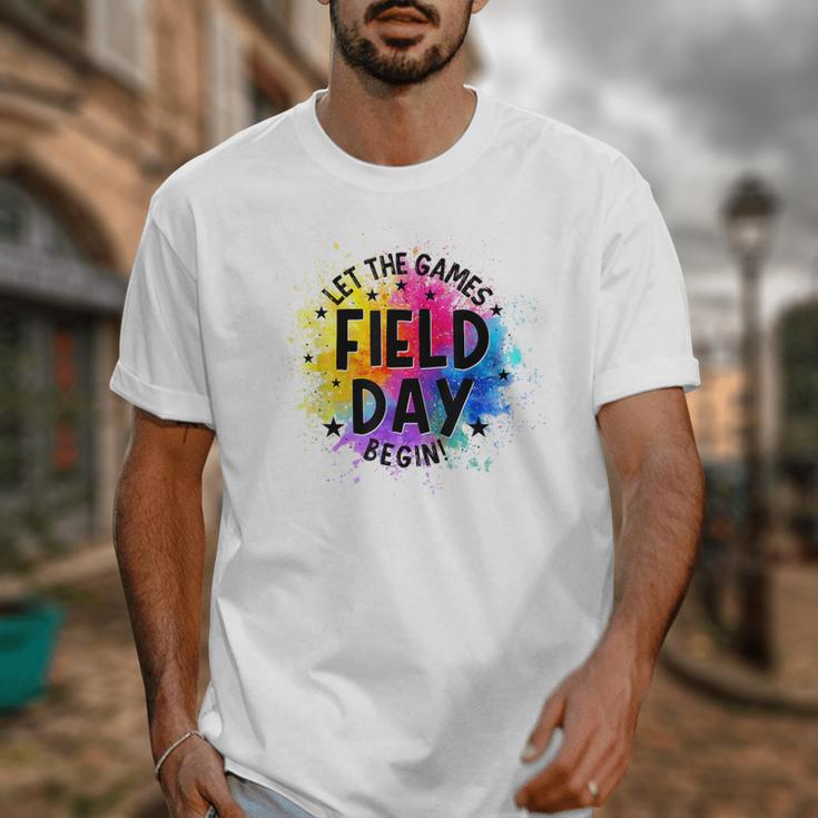 Let The Games Begin Field Day Fun Day Teachers Boys Girls Unisex T-Shirt, funny design Let The Games Begin Field Day Fun Day Teachers Boys Girls Unisex T-Shirt, funny design