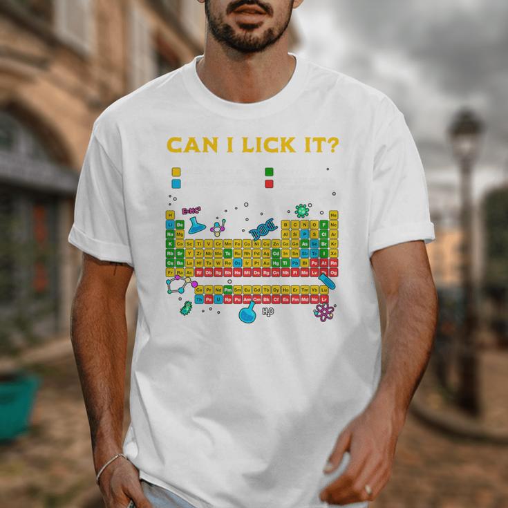 Can I Lick It Periodic Table Science Teacher Student Premium Tri-Blend Unisex T-Shirt, Science Teacher Gifts, funny design Can I Lick It Periodic Table Science Teacher Student Premium Tri-Blend Unisex T-Shirt, Science Teacher Gifts, funny design