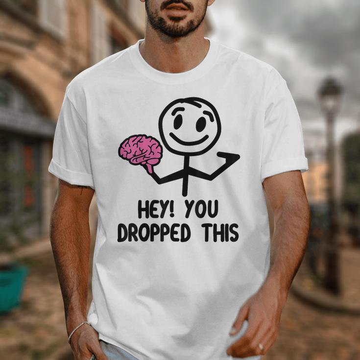 Nerdy Hey You Dropped This Brain Math Teacher Unisex T-Shirt, funny design Nerdy Hey You Dropped This Brain Math Teacher Unisex T-Shirt, funny design