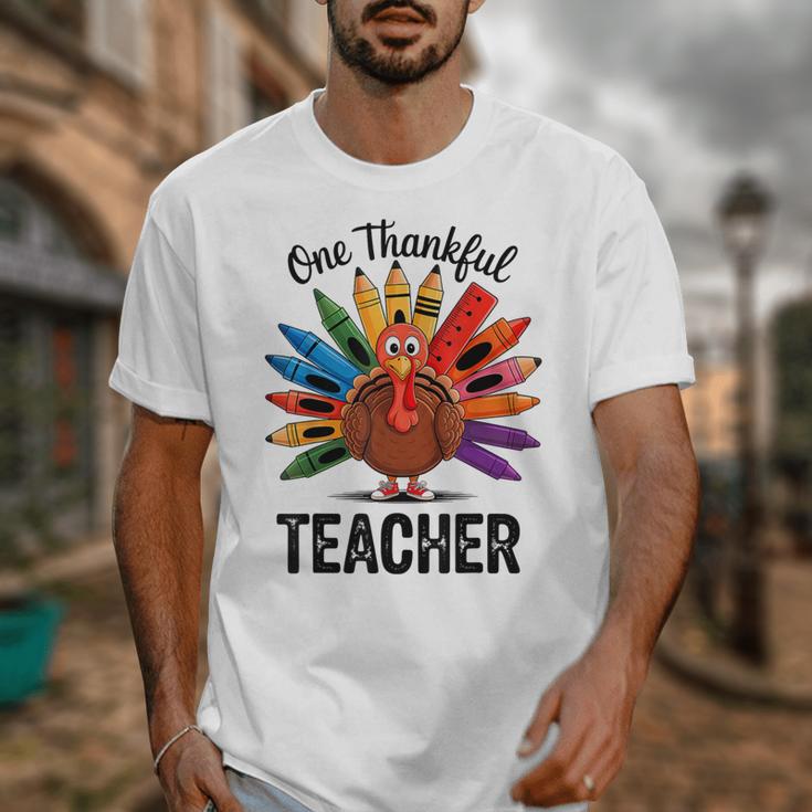 One Thankful Teacher Thanksgiving TurkeyCute Pencil Unisex T-Shirt, funny design One Thankful Teacher Thanksgiving TurkeyCute Pencil Unisex T-Shirt, funny design