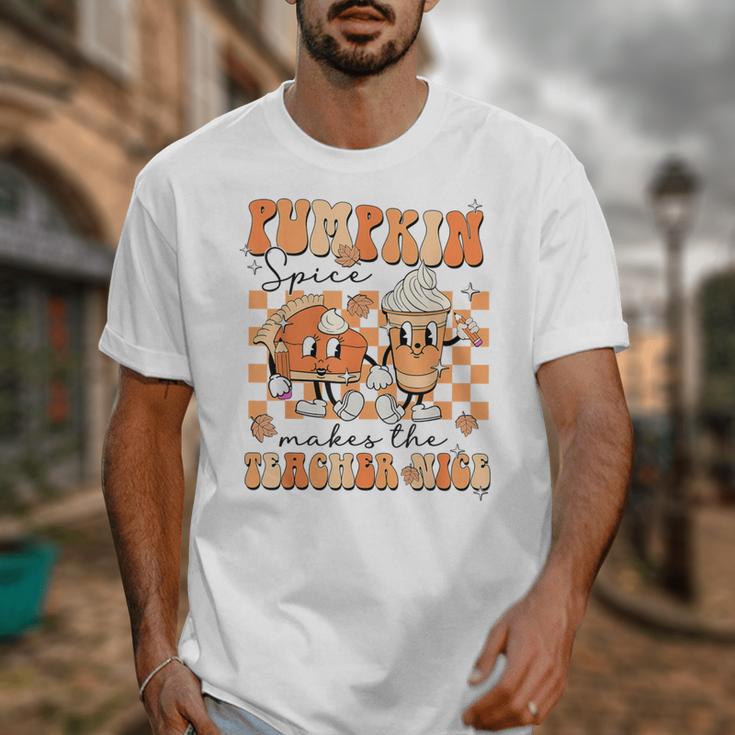 Pumpkin Spice Makes The Teacher Nice Teacher Graduation Unisex T-Shirt, funny design Pumpkin Spice Makes The Teacher Nice Teacher Graduation Unisex T-Shirt, funny design
