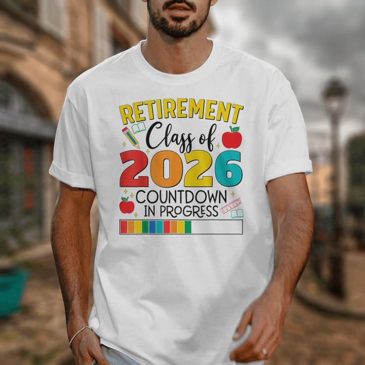 Retirement Class Of 2026 Countdown In Progress Teacher Unisex T-Shirt, funny design Retirement Class Of 2026 Countdown In Progress Teacher Unisex T-Shirt, funny design