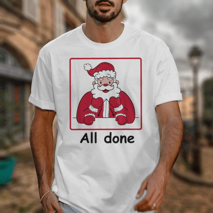Retro All Done Christmas Special Ed Teacher Team Santa Women Unisex T-Shirt, funny design Retro All Done Christmas Special Ed Teacher Team Santa Women Unisex T-Shirt, funny design