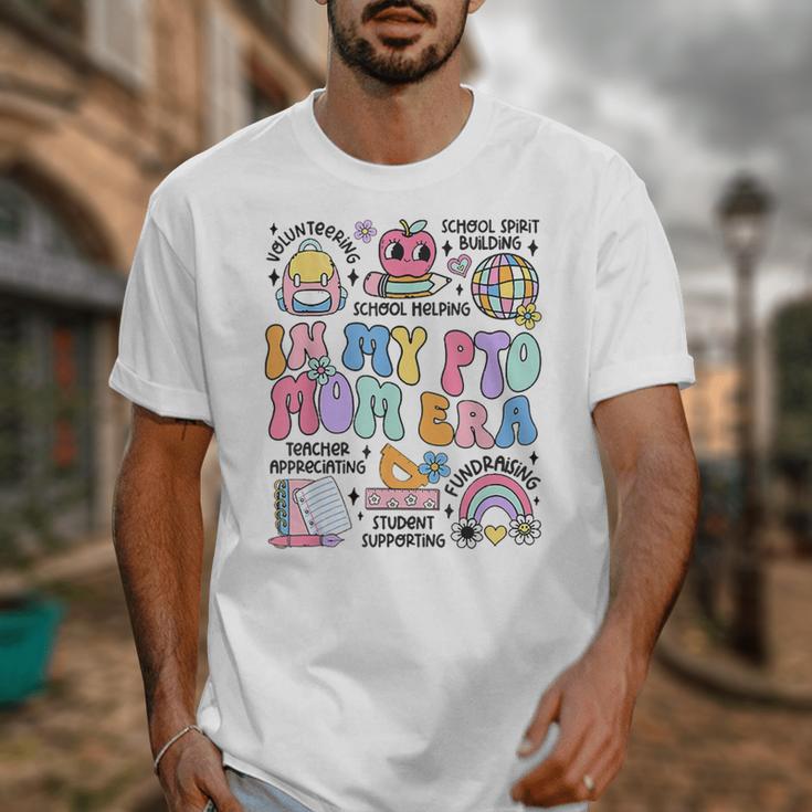 Retro In My PTO Mom Era Parent Organization Team Teacher Unisex T-Shirt, Couple Gifts, funny design Retro In My PTO Mom Era Parent Organization Team Teacher Unisex T-Shirt, Couple Gifts, funny design
