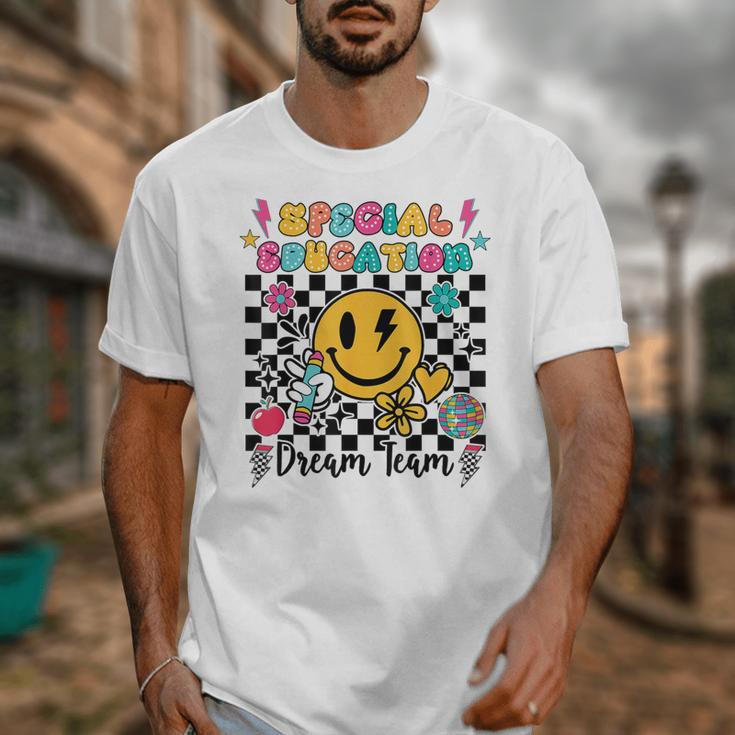 Retro Special Education Squad Groovy Dream Team Teacher Unisex T-Shirt, Groovy Teacher Gifts, funny design Retro Special Education Squad Groovy Dream Team Teacher Unisex T-Shirt, Groovy Teacher Gifts, funny design