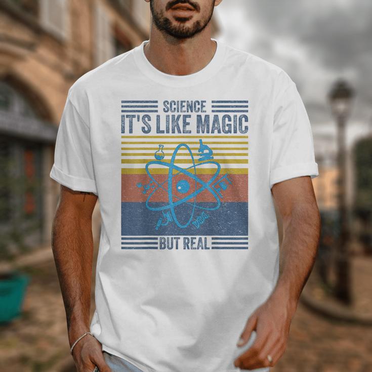 Science It's Like Magic But Real Science Teacher Geek Nerd Unisex T-Shirt, Science Teacher Gifts, funny design