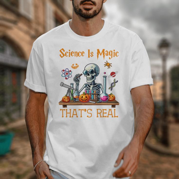 Science Is Magic Halloween Skeleton Students Teacher Unisex T-Shirt, Science Teacher Gifts, funny design Science Is Magic Halloween Skeleton Students Teacher Unisex T-Shirt, Science Teacher Gifts, funny design