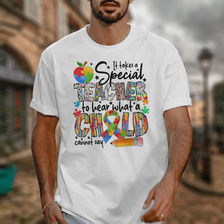 It Takes A Special Teacher To Hear What A Child Cannot Say Unisex T-Shirt, funny design It Takes A Special Teacher To Hear What A Child Cannot Say Unisex T-Shirt, funny design