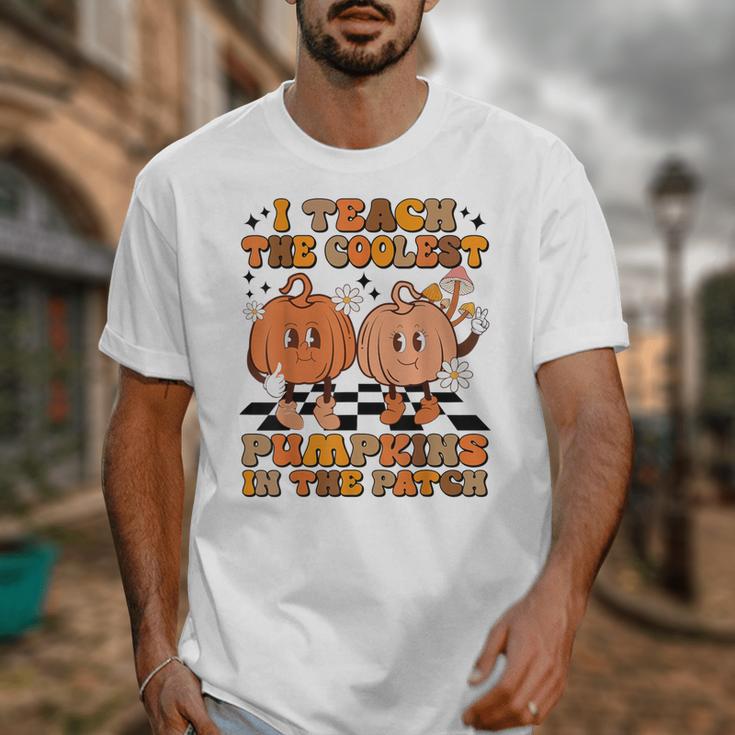 I Teach The Coolest Pumpkins In The Patch Teacher Halloween Unisex T-Shirt, funny design I Teach The Coolest Pumpkins In The Patch Teacher Halloween Unisex T-Shirt, funny design