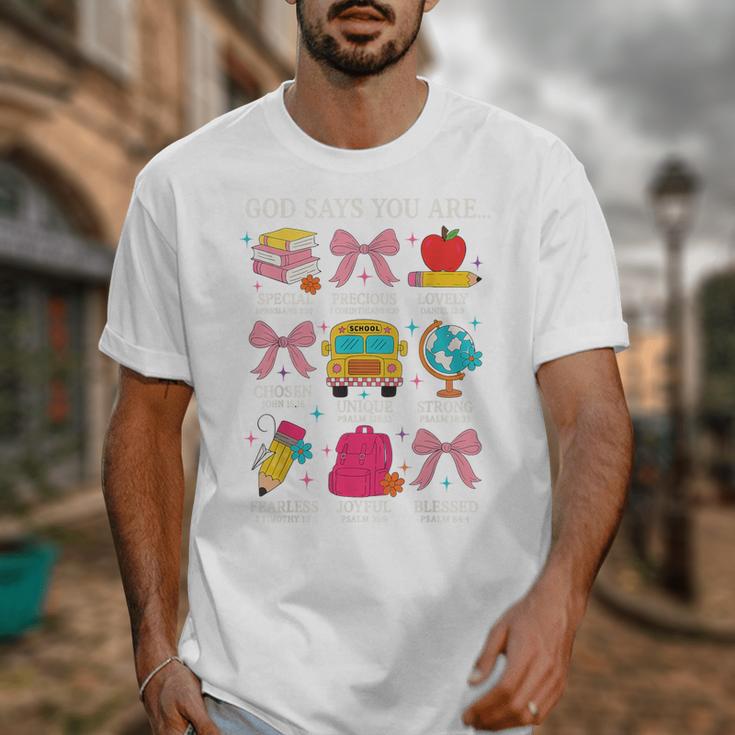 Teacher Christian God Says I Am Faith Religious Bible Verse Unisex T-Shirt, funny design Teacher Christian God Says I Am Faith Religious Bible Verse Unisex T-Shirt, funny design
