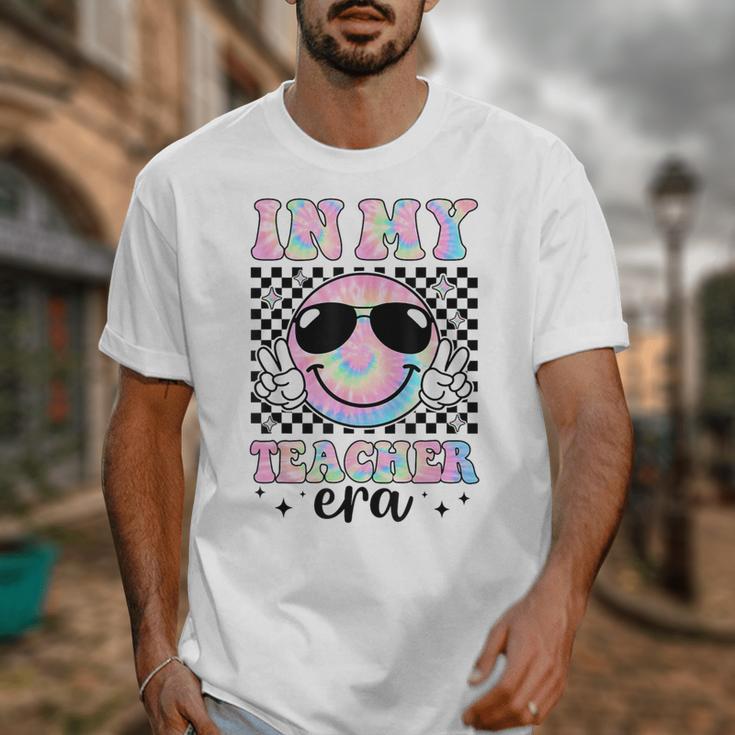 In My Teacher Era Groovy Tie Dye Back To School Cute Teacher Unisex T-Shirt, Groovy Teacher Gifts, funny design In My Teacher Era Groovy Tie Dye Back To School Cute Teacher Unisex T-Shirt, Groovy Teacher Gifts, funny design
